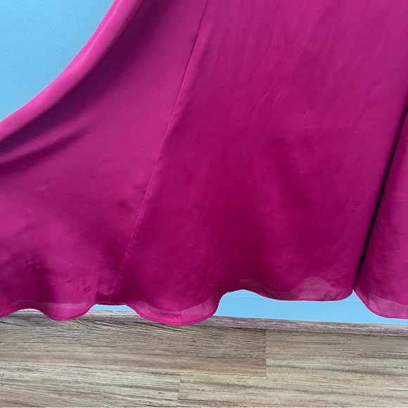 Fame and Partners Red Lace Trim Maxi Dress - Picture 4 of 10